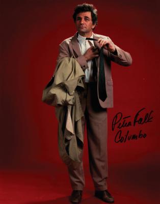 Lot #732 Peter Falk Signed Oversized Photograph