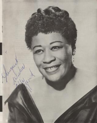Lot #594 Ella Fitzgerald Signed Program - Image 1