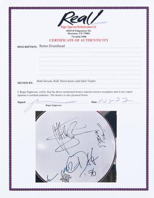 Lot #643 Neurotic Outsiders Signed Drum Head - Image 2