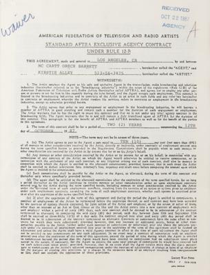 Lot #693 Kirstie Alley Document Signed - Image 2