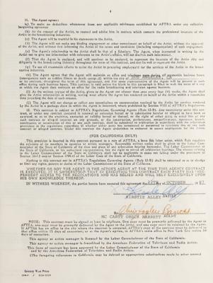 Lot #693 Kirstie Alley Document Signed - Image 3