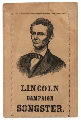 Lot #42 Abraham Lincoln 1864 Campaign Songster Booklet - Image 1