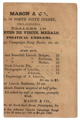 Lot #42 Abraham Lincoln 1864 Campaign Songster Booklet - Image 2