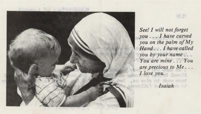 Lot #194 Mother Teresa: 