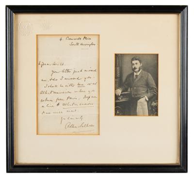 Lot #579 Arthur Sullivan Autograph Letter Signed - Image 1