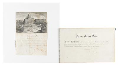 Lot #304 Pope Pius IX Document Signed - Image 1