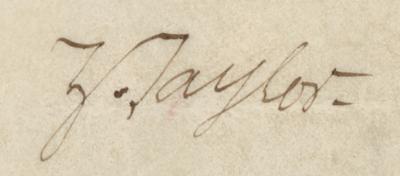 Lot #25 Zachary Taylor: Scarce presidential commission by Zachary Taylor, promoting a fellow Whig to 