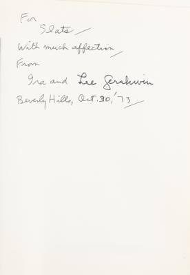 Lot #596 Ira Gershwin Signed Book - Image 2