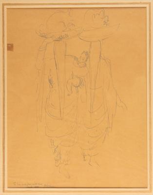 Lot #687 Rouben Mamoulian Original Sketch from Porgy and Bess - Presented to Ira Gershwin - Image 1