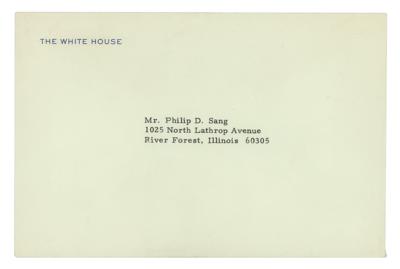 Lot #73 Lyndon B. Johnson: LBJ writes to noted American collector Philip D. Sang: 