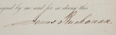 Lot #30 James Buchanan Document Signed as President for Native American Treaty - Image 2