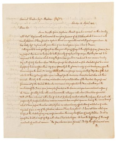 Lot #18 John Quincy Adams Autograph Letter Signed on War of 1812 - Image 1