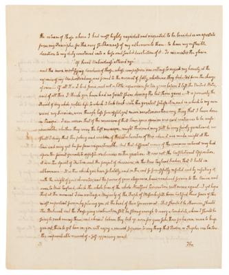 Lot #18 John Quincy Adams Autograph Letter Signed on War of 1812 - Image 2