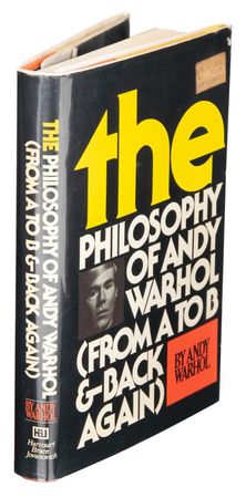 Lot #435 Andy Warhol Signed Book with Sketch - Image 3