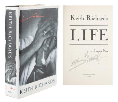 Lot #662 Rolling Stones: Keith Richards Signed Book - Image 1