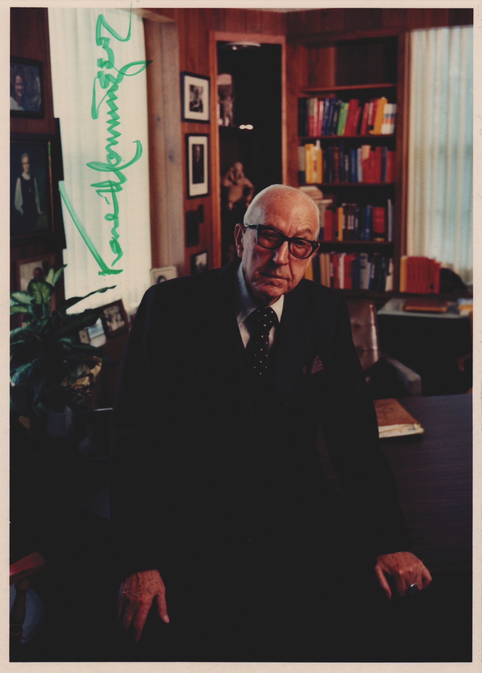 Lot #286 Karl Menninger (4) Signed Photographs - Image 3