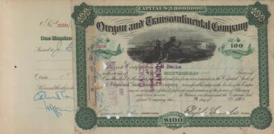 Lot #198 Jules Bache Document Signed - Image 1