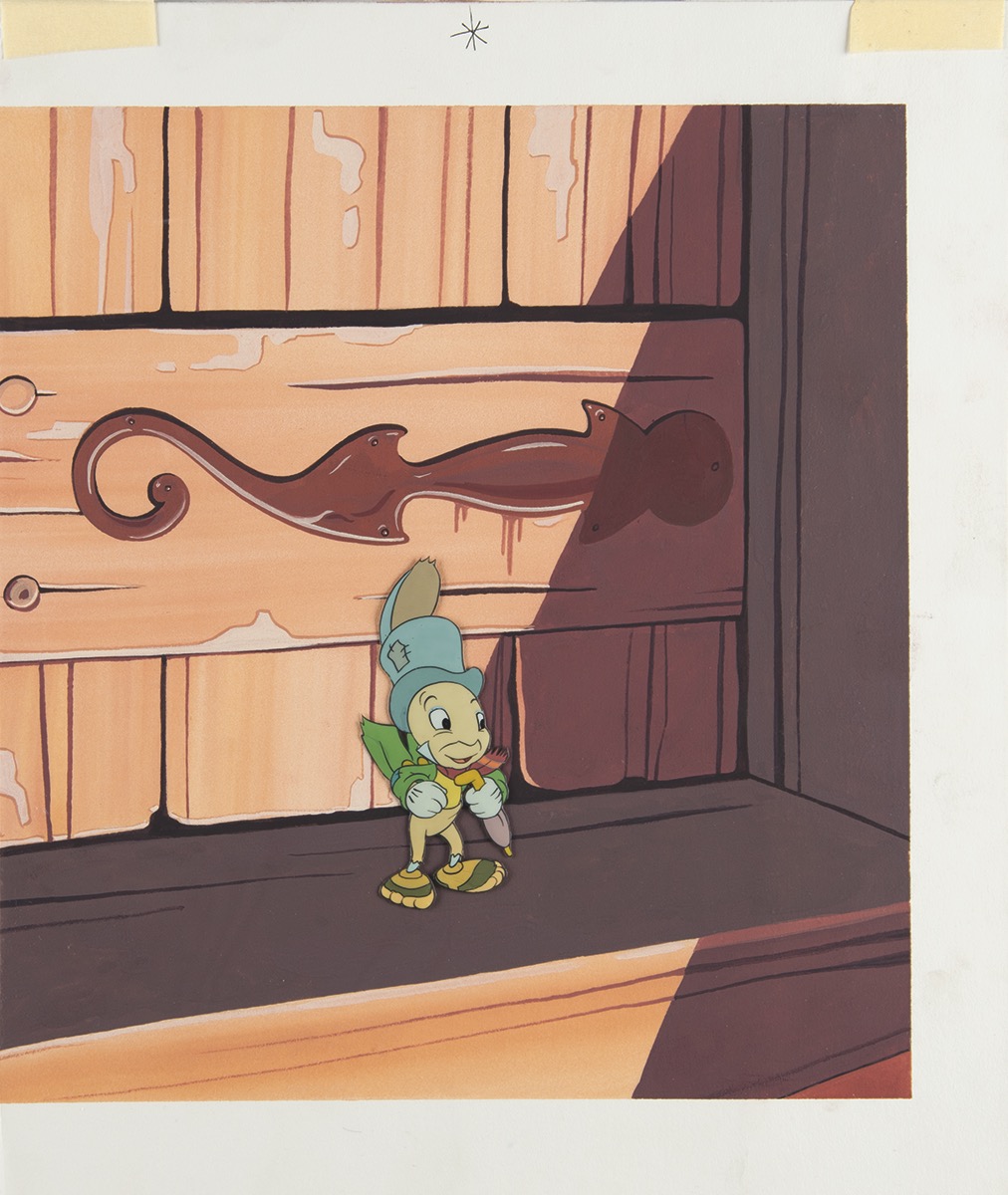 Lot #457 Jiminy Cricket production cel from Pinocchio Production Cel - Image 2