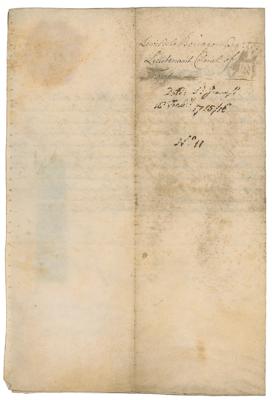 Lot #252 King George I Document Signed - Image 2