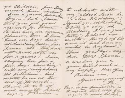 Lot #246 King Edward VII Writes About Princess's Wedding Anniversary - Image 2