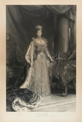 Lot #148 King Edward VII and Queen Alexandra (2) Oversized Signed Photogravures - Image 2