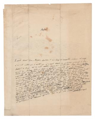 Lot #239 Alexander von Humboldt Autograph Letter