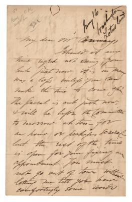Lot #228 Jessie Benton Fremont Autograph Letter Signed on Abolition - Image 1