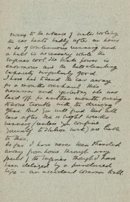 Lot #539 Rudyard Kipling Autograph Letter Signed on Car - Image 2