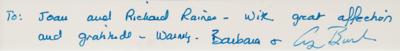 Lot #51 George and Barbara Bush Signed Photograph - Image 3