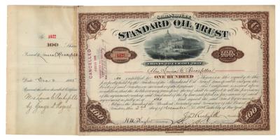 Lot #174 John D. Rockefeller and Henry M. Flagler Document Signed - Image 1