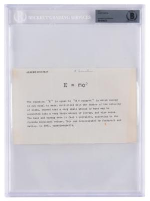 Lot #180 Albert Einstein Signature - Image 1