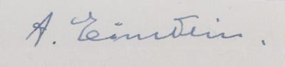 Lot #180 Albert Einstein Signature - Image 3