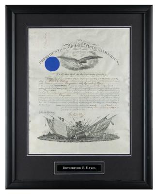 Lot #20 Rutherford B. Hayes Document Signed as President - Image 2