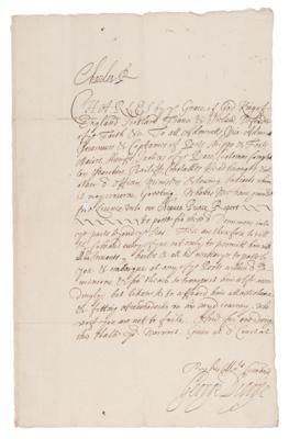 Lot #135 King Charles I Concedes Loss of English Civil War - Image 1