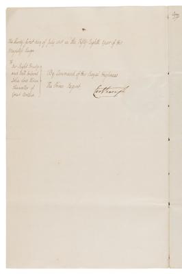 Lot #147 King George IV Document Signed on Marriage of William IV - Image 3