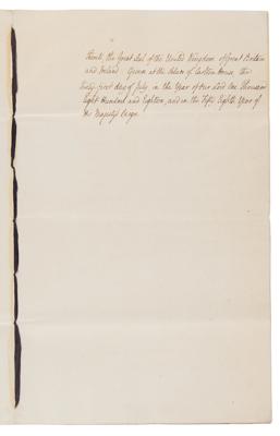 Lot #147 King George IV Document Signed on Marriage of William IV - Image 6