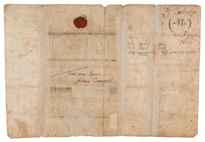 Lot #119 Oliver Cromwell Autograph Letter Signed to Son - Image 4