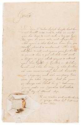Lot #140 King James VI Discharges Walter Raleigh from Tower of London - Image 1