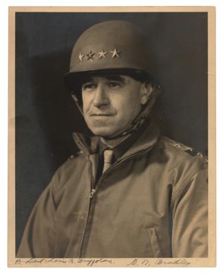 Lot #358 Omar Bradley Signed Photograph - Image 1