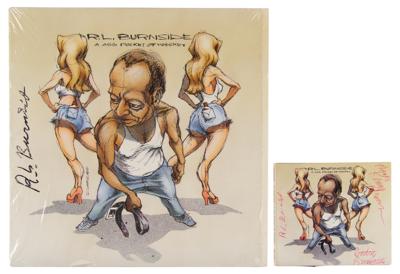 Lot #600 R. L. Burnside Signed Album and CD - Image 1