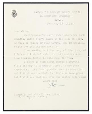 Lot #150 King George VI and Elizabeth, the Queen Mother Signed Book - Image 5