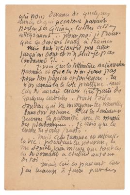 Lot #418 Eugene Boudin Autograph Letter Signed - Image 2