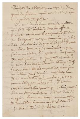 Lot #429 Jean-Francois Millet Autograph Letter Signed - Image 2
