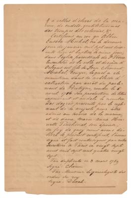 Lot #335 Robert Walsh Document Signed - Image 2