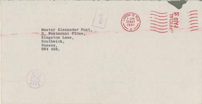 Lot #159 Princess Diana Typed Letter Signed as 