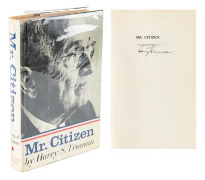 Lot #100 Harry S. Truman Signed Book - Image 1