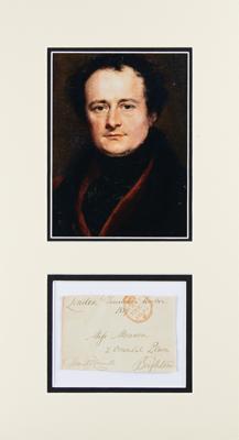 Lot #294 Daniel O'Connell Signed Free Frank - Image 1