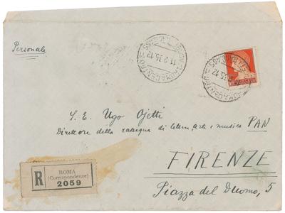 Lot #501 Giuseppe Ungaretti Autograph Letter Signed - Image 2