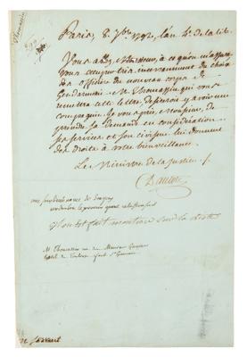 Lot #121 Georges Danton Letter Signed - Image 1
