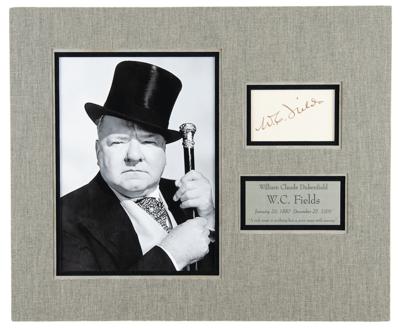 Lot #757 W. C. Fields Signature